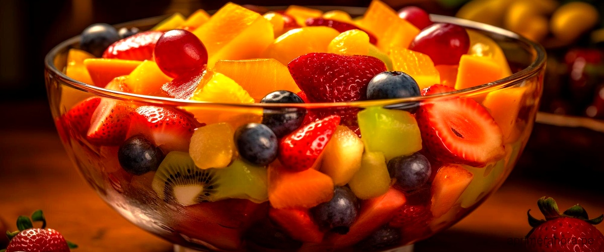 ¿Qué vitaminas tiene la ensalada de frutas?